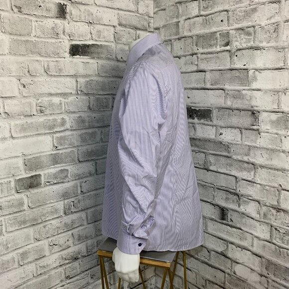 Eton Contemporary Striped Dress Shirt - Picture 6 of 11